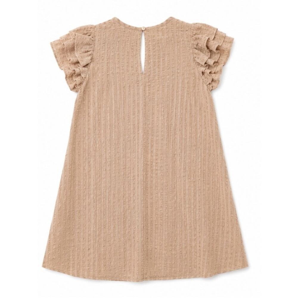 Glam Textured Ruffle Sleeve Blouse Small - Picture 3 of 5